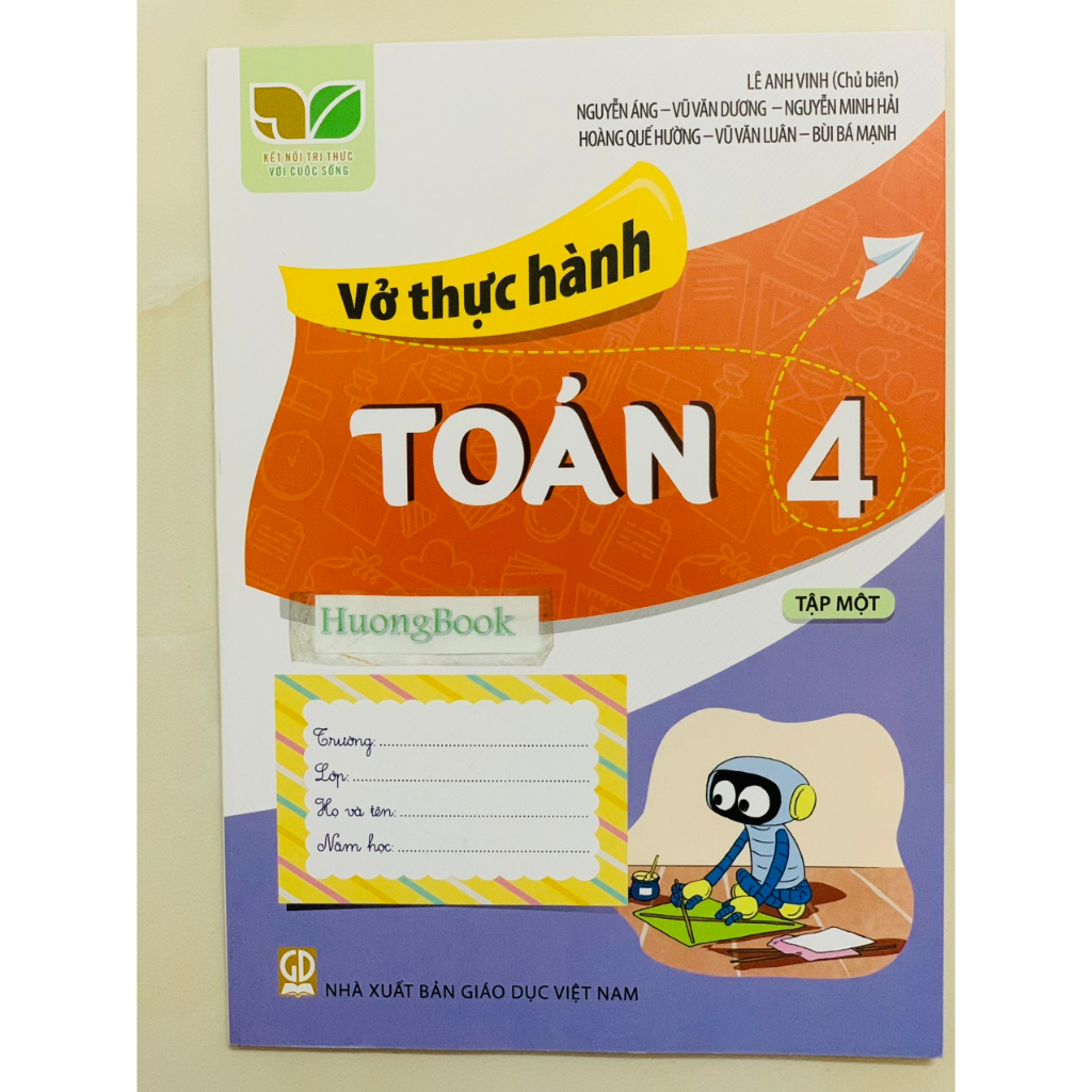 Sách - Combo Vở thực hành toán 4 tập 1 + 2 ( kết nối )