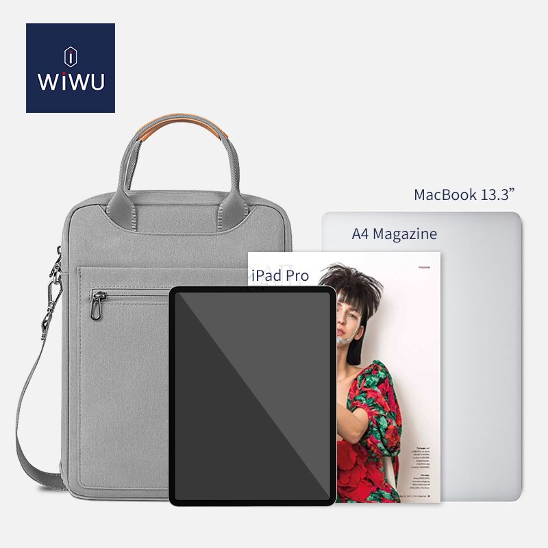 Túi đeo dọc Wiwu Vertical 13&quot; dành cho Macbook, iPad, Surface, Laptop- Hàng chính hãng