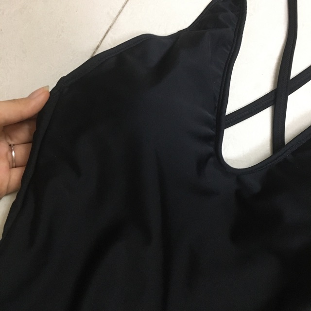 [HÀNG CAO CẤP + HÌNH THẬT] Set bikini, bodysuit màu đen Hiền Hồ (có sẵn mút ngực)