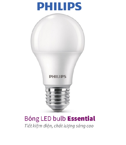 Bóng Philips LED bulb Essential E27 (5W,7W,9W,11W,13W) - E27 (3000K/6500K)