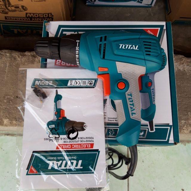 MÁY KHOAN 280W 10MM TOTAL TD502106 - HÀNG CHÍNH HÃNG