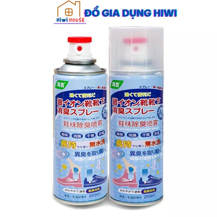 Chai Xịt khử mùi cho giày và tất, công nghệ nano bạc Khử mùi hiệu quả, diệt khuẩn 260ml