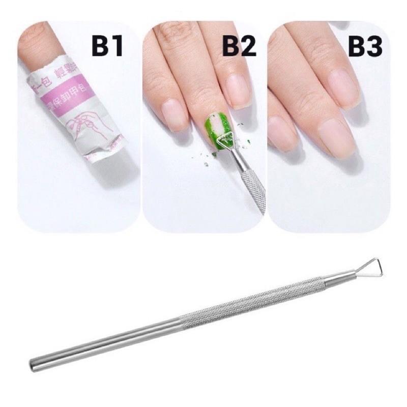 Cây nạo sơn gel inox dành cho nail 1 cây