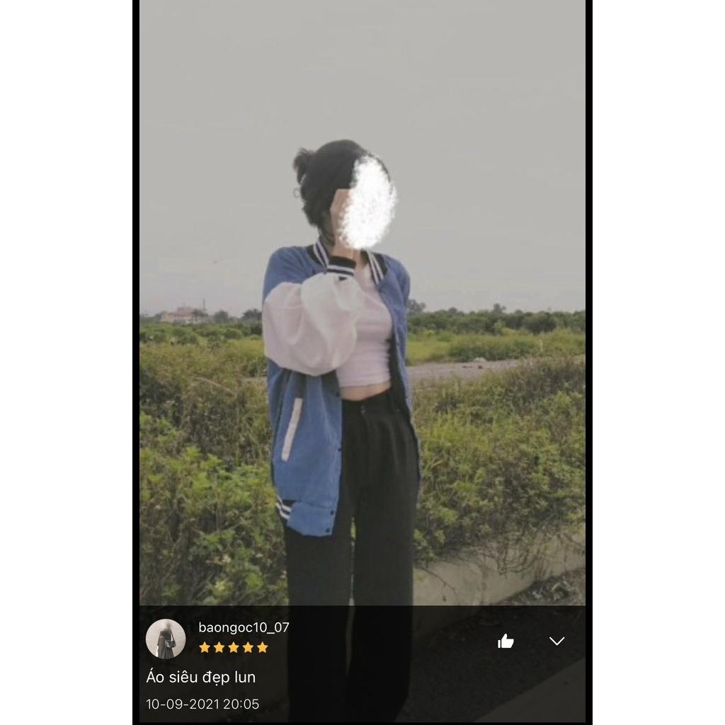 Áo Khoác Bomber Nhung Gân Tăm Thêu SYMBOLIC Form Rộng Unisex Nam Nữ Ulzzang Hot Trend