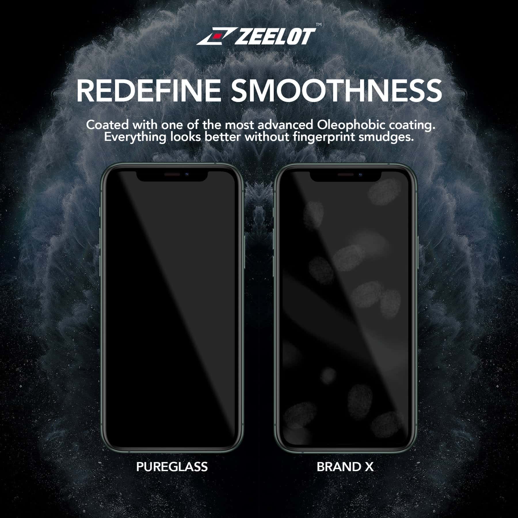 Miếng Dán Cường Lực ZEELOT Chống Vân Tay cho iPhone 12 Pro Max / 12 Pro / 12 / 12 Mini Hàng Chính Hãng