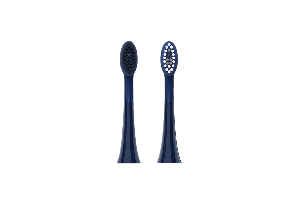 Combo Bàn chải đánh răng điện Halio Toothbrush - Midnight Blue & set đầu bàn chải thay thế