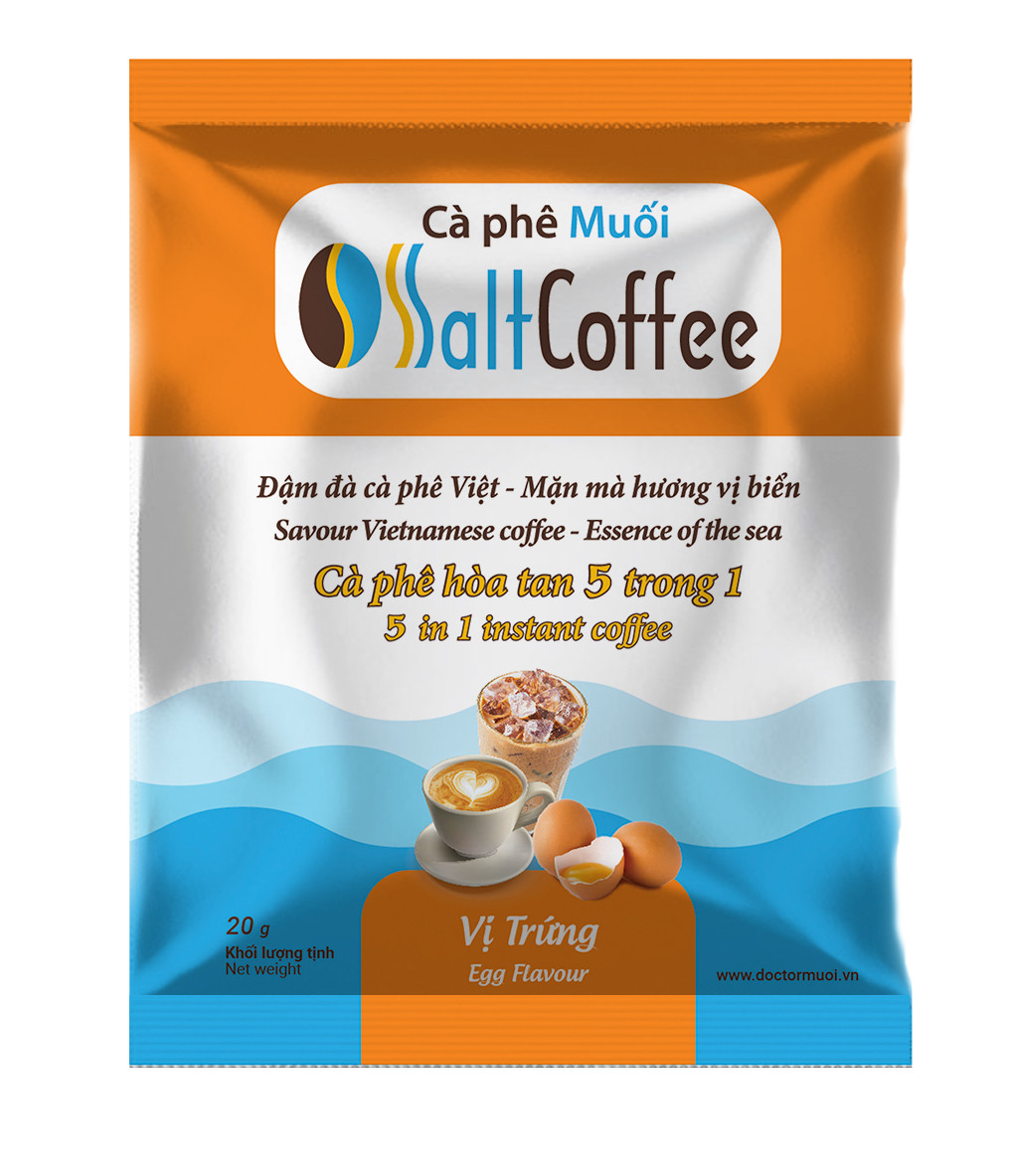 Cà phê Muối SaltCoffee vị trứng – 9 gói/ hộp