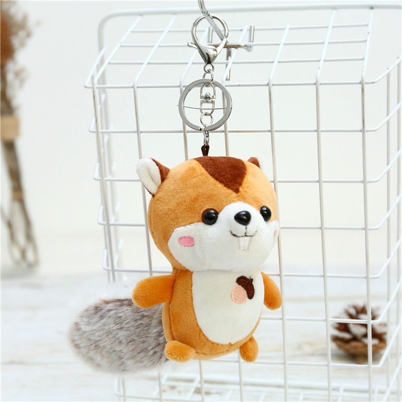 Móc Khóa sóc con siêu cute, siêu xinh xắn treo balo, móc khóa cực xịn