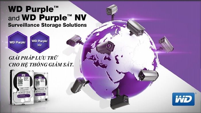 Ổ Cứng Lưu Trữ WD Purple 10TB