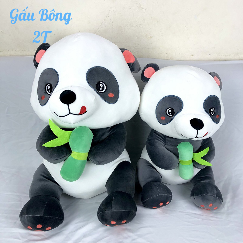 Gấu Bông Gấu Trúc Dễ Thương-Hàng Cao Cấp Gấu Bông 2T- Gối Ôm, Gấu Bông, Đồ Chơi Chất Liệu Bông Gòn Cao Cấp, Vải Nhung Co Giãn, Mềm Mịn, Đàn Hồi