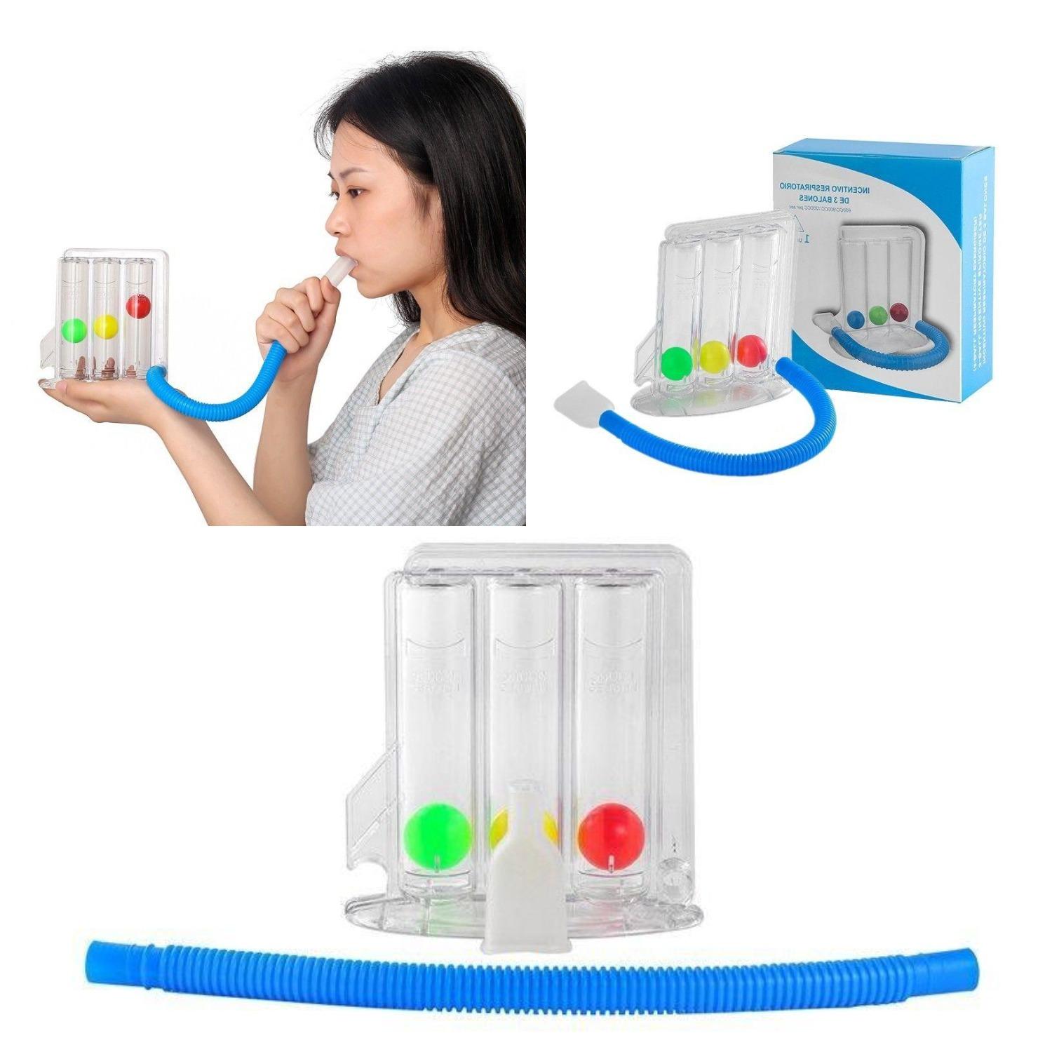 Chức năng phổi Thở tập thể dục 3 Balls Trình huấn luyện thở Khả năng quan trọng về chức năng Phục hồi chức năng Phục hồi chức năng Color: Without Packing Box