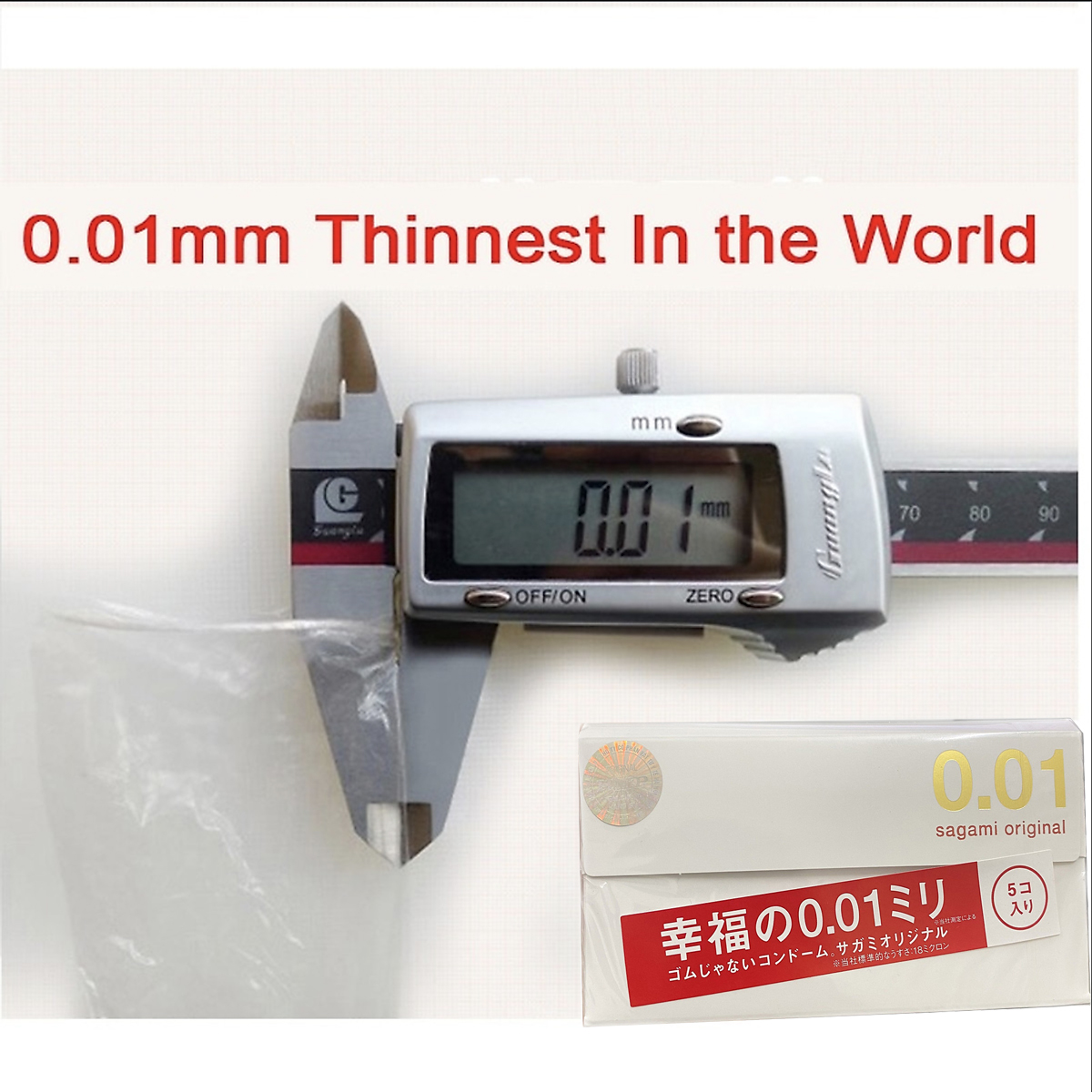 Bao Cao Su Cao Cấp Nhất Hiện Nay Sagami Original 0.01 - Nhập Khẩu Nhật Bản - Siêu Mỏng Chỉ 0.01mm - Tặng Gel Gói Jex Nhật - Che Tên Sản Phẩm