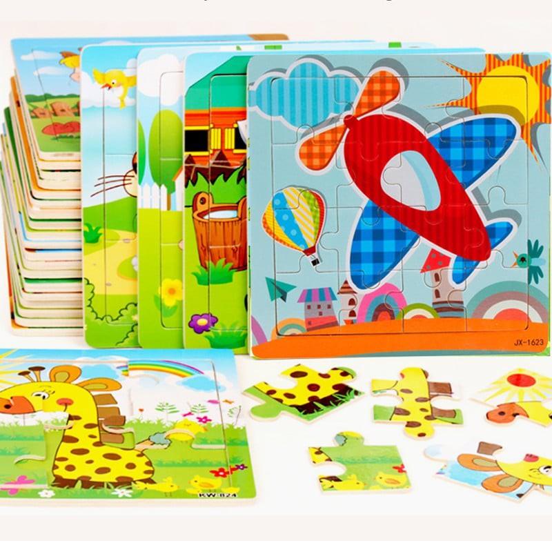 Đồ chơi Ghép hình Tranh ghép puzzle gỗ Trò chơi Phát triển cân bằng não trái và não phải