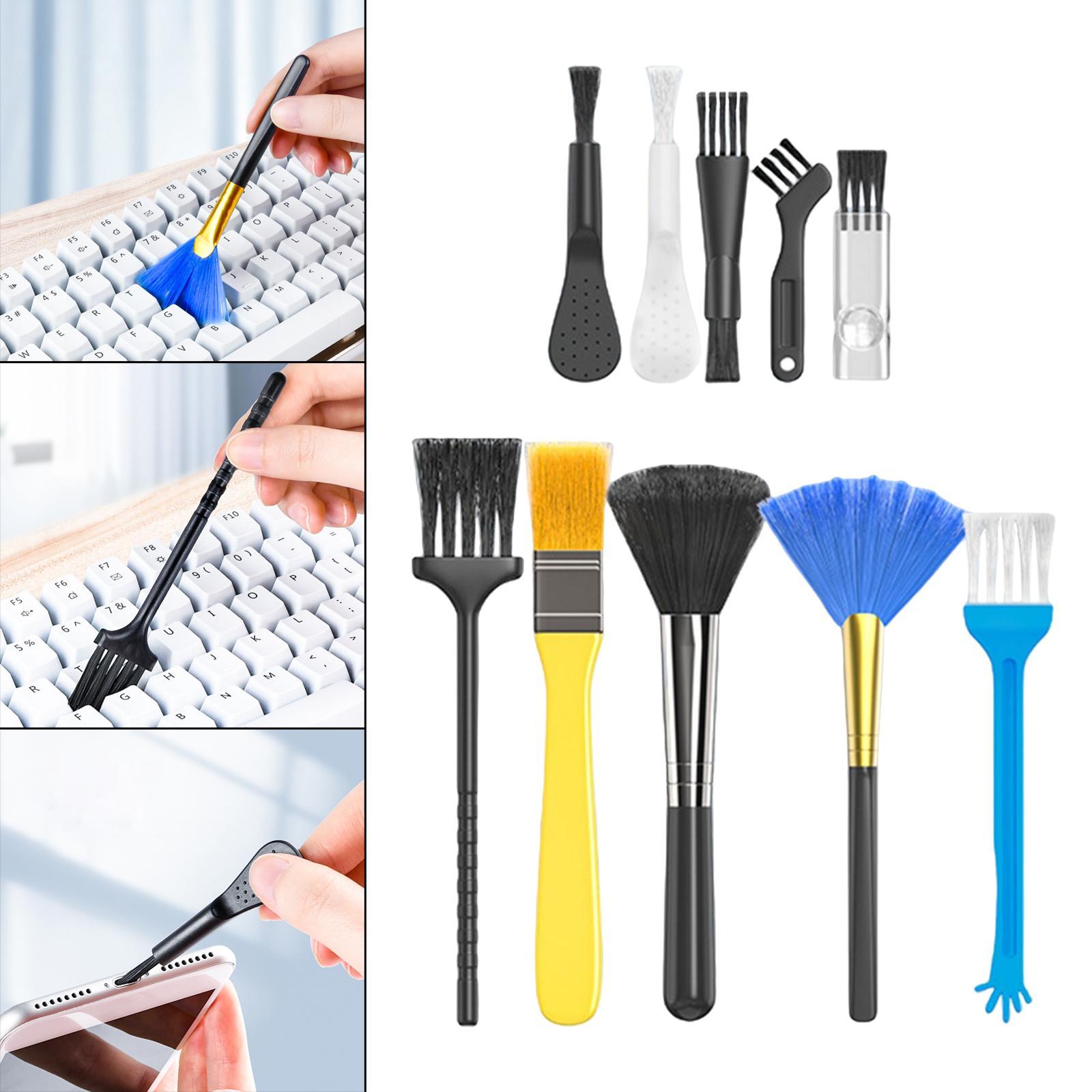 10x Keyboard Brush Kit Cleaner Tools Dust Cleaning for Laptop PC Cellphone