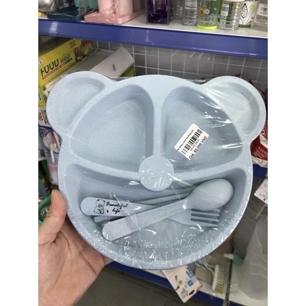 Bộ khay cơm muỗng+ đũa+nĩa