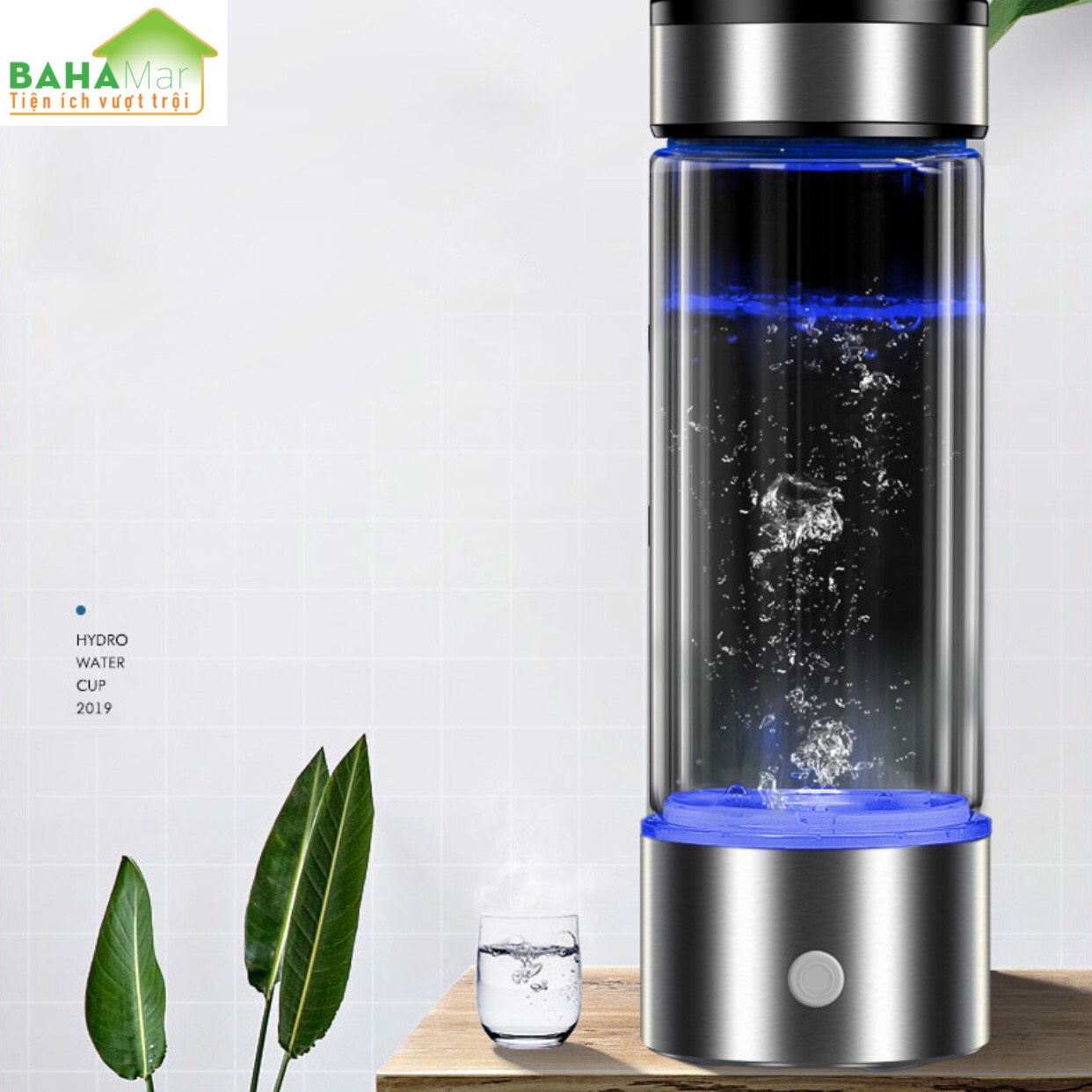 BÌNH DI ĐỘNG LỌC SẢN XUẤT HYDRO ĐIỆN PHÂN - ION KIỀM TẠO NƯỚC UỐNG (BÌNH TẠO NƯỚC KIỀM)  &quot;BAHAMAR&quot; Nước Hydro phong phú dễ hấp thu và có thể giúp tăng cường sự trao đổi chất và giảm táo bón ở một mức độ nào đó.