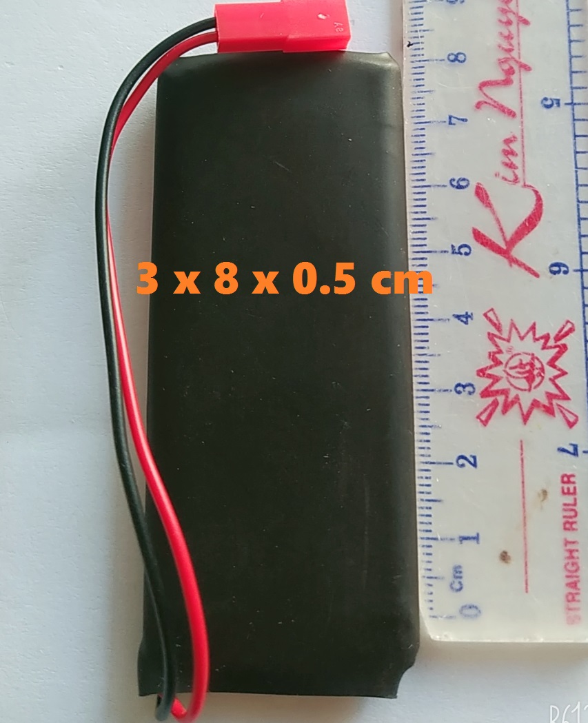 Hình ảnh Pin sạc lithium 3,7V 3500mAh chuyên dùng cho camera mini siêu nhỏ - Hàng Nhập Khẩu