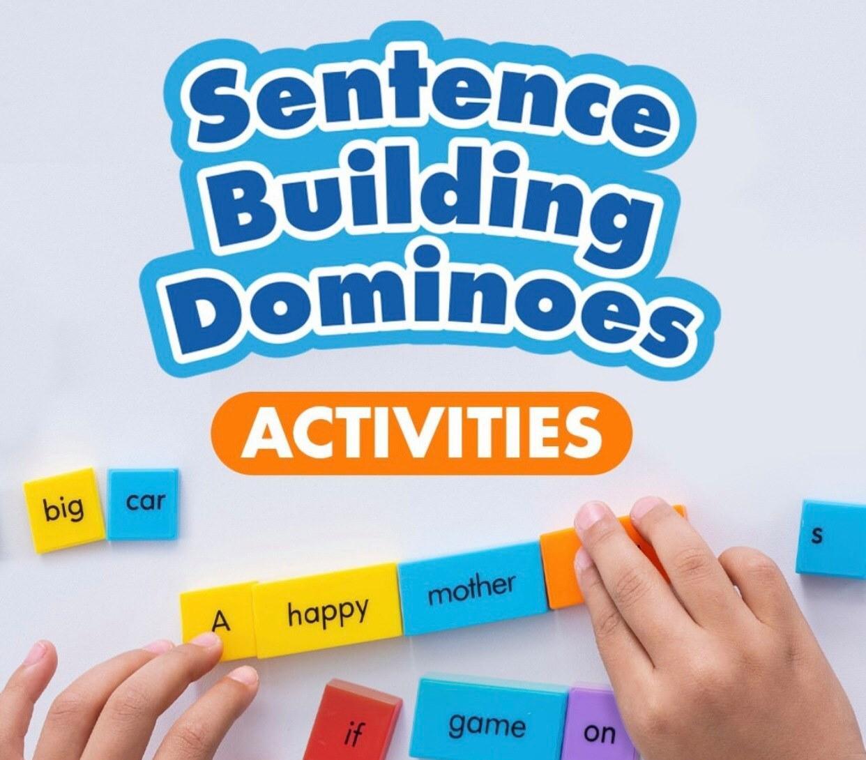 Bộ học ghép câu - Sentence Building Dominoes (114+ chi tiết)