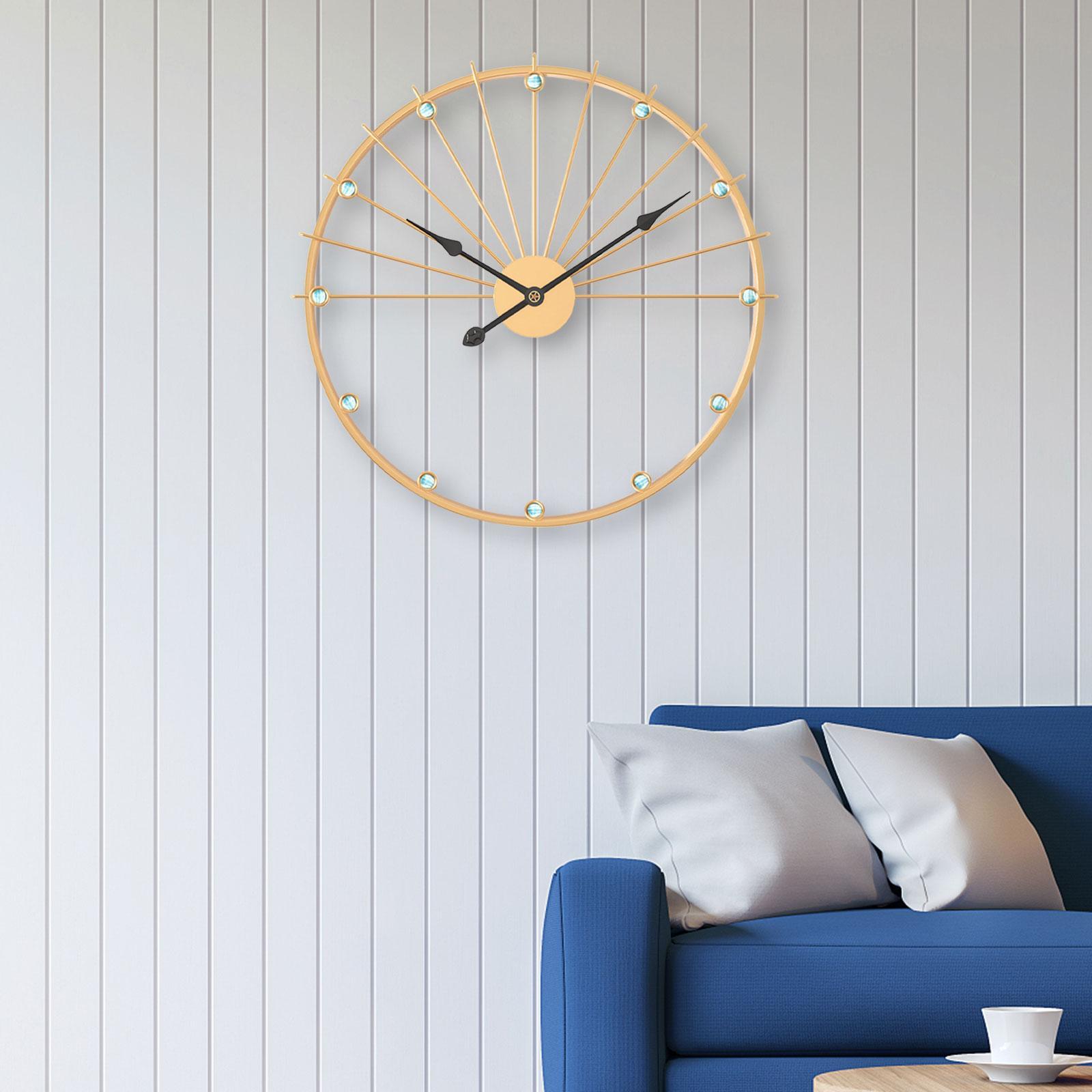 Non Ticking Silent Clock Unique Wall Art Clock for Kitchen Study Living Room