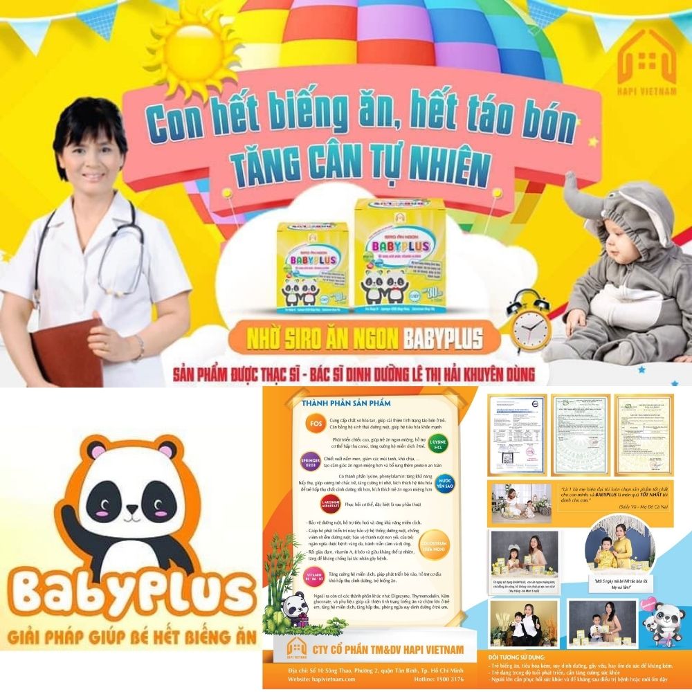 [CHÍNH HÃNG] SIRO ĂN NGON BABYPLUS - GIÚP BÉ BIẾNG ĂN, HẾT TÁO BÓN, TĂNG CÂN TỰ NHIÊN - Bí Quyết Nuôi Con Nhàn Tênh (Trẻ em tiêu hóa kém, biếng ăn, suy dinh dưỡng, gầy yếu  Trẻ hay ốm do sức đề kháng kém  Trẻ đang độ tuổi phát triển cần tăng cường sức khỏ