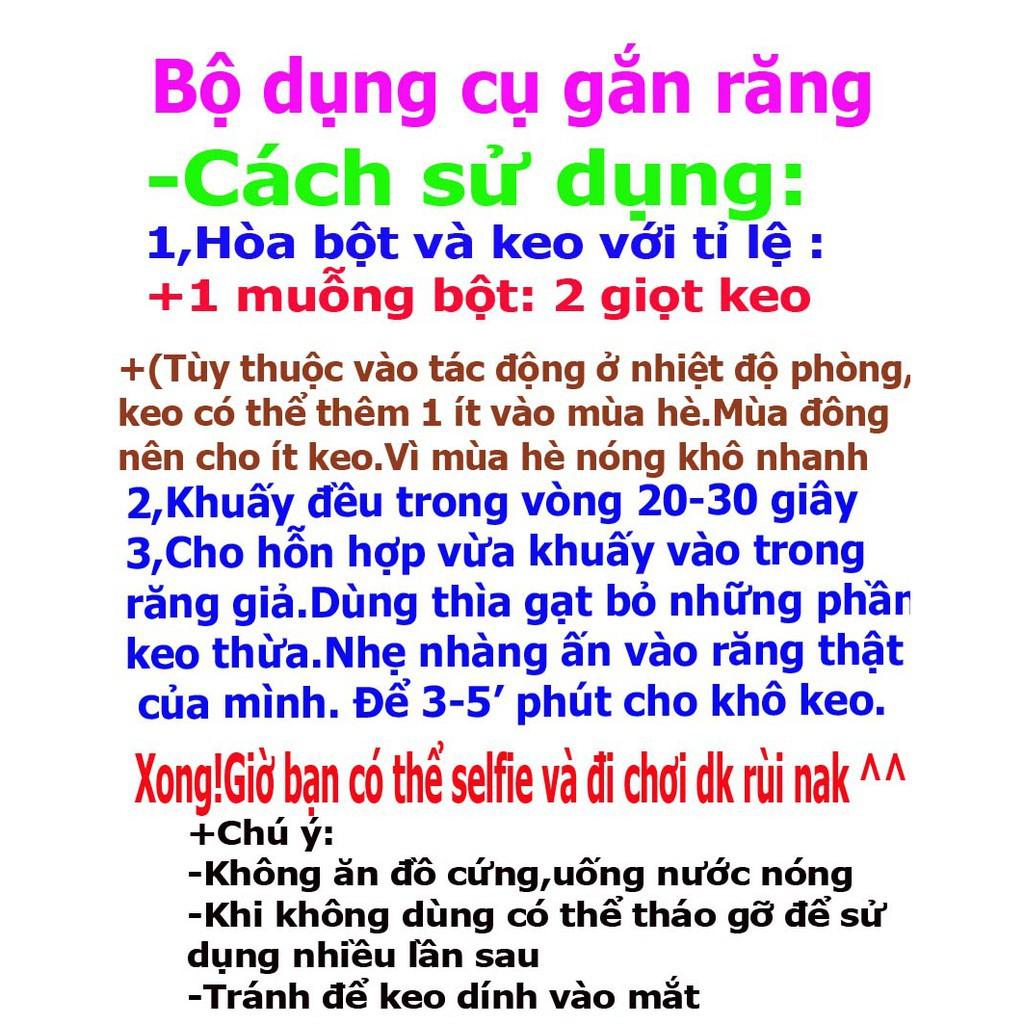 (HÀNG VIỆT NAM)-KEO GẮN RĂNG NANH GIẢ- KEO DÁN RĂNG GIẢ-KEO GẮN RĂNG KHỂNH