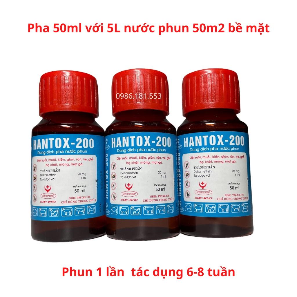 Combo HANTOX 200 50ML Và Bám Dính T-03 Thuốc Diệt Ruồi Mạt Dĩn Côn Trùng Gây Hại Trang Trại Hiệu Qủa Kéo Dài