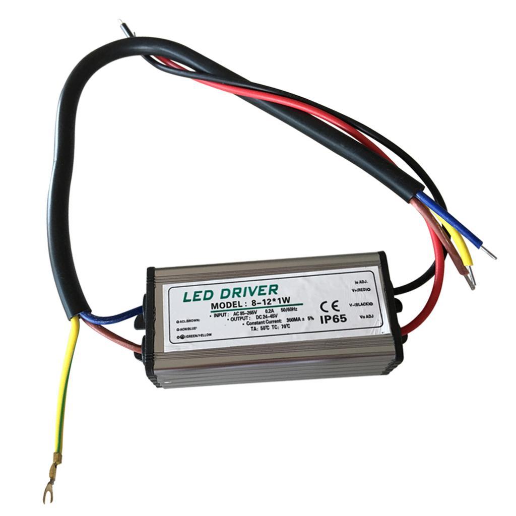 PF0.9 8-12*1W Lawn Lamp Ballast Light Drive Constant Pressure Switch DRIVER Power Supply Outdoor LED Transformer, IP67 Waterproof LED Power Supply