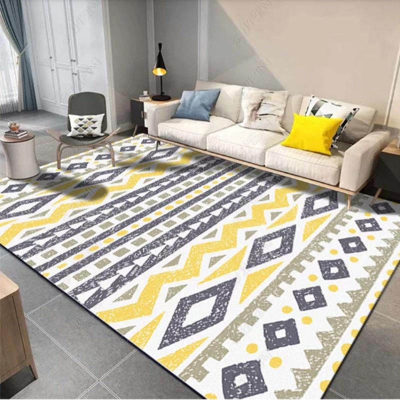 Thảm trải sàn phong cách hiện đại có thể giặt được dùng trang trí đầu giường phòng ngủ/phòng khách