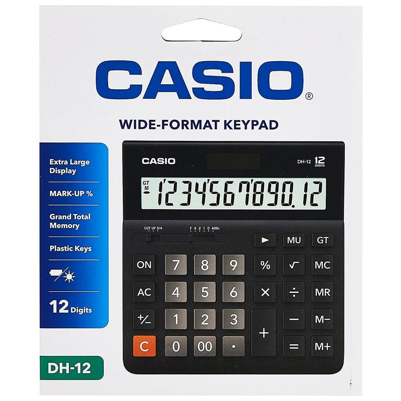 Máy Tính Casio DH-12-BK-W-DP