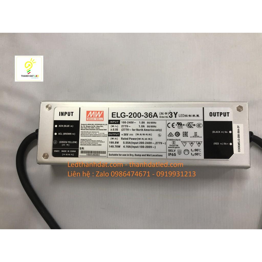 Nguồn đèn led driver Meanwell 200w (ELG-200-36A)