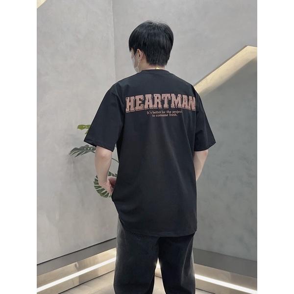 Áo thun tay lõ áo thun nam in hình 2 mặt HEART