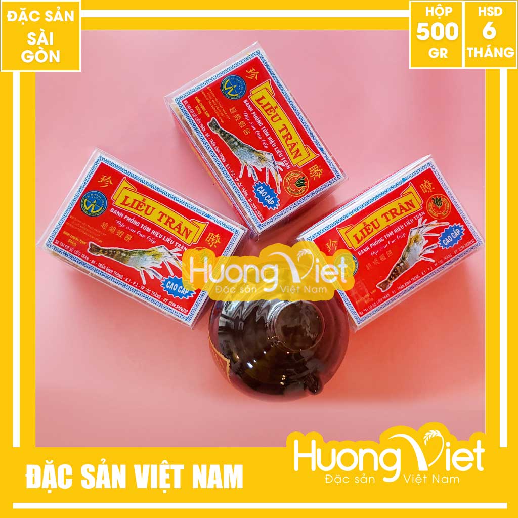 Đặc Sản Sóc Trăng - Bánh Phồng Tôm Liễu Trân Cao Cấp 500G, Bánh Phồng Tôm Sóc Trăng Đậm Đà Tôm