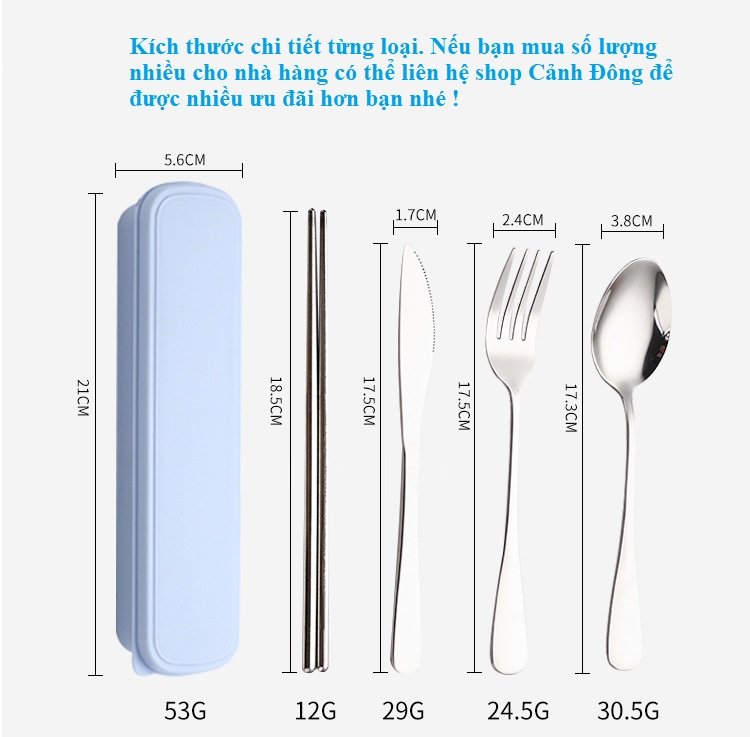 Bộ dụng cụ bàn ăn sang trọng lịch sự 4 món như hình