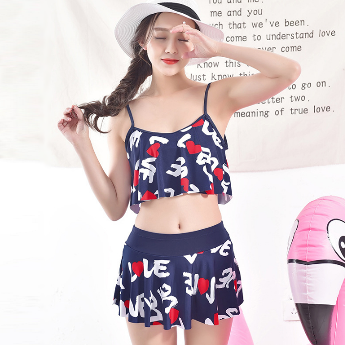 Bikini Hai Mảnh Đồ Bơi Họa Tiết LOVE Dễ Thương ATO56 MayHomes Women Two-Piece Swimwear