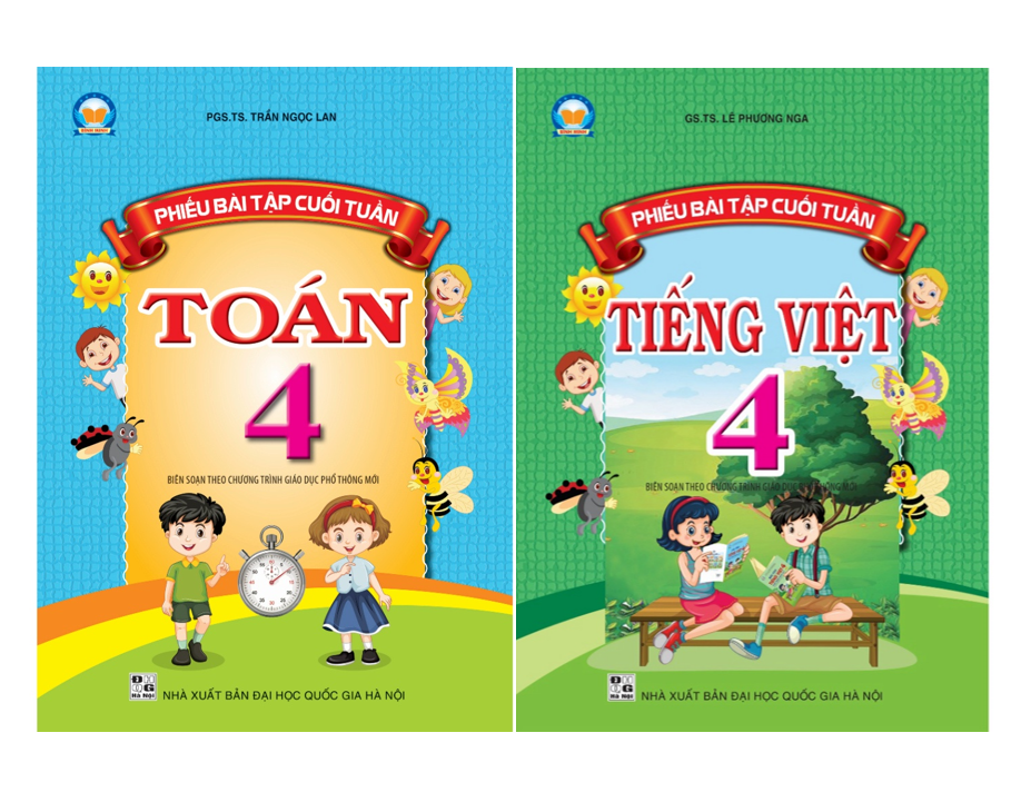 Sách Combo Phiếu bài tập cuối tuần Toán + Tiếng Việt 4 - Cánh Diều