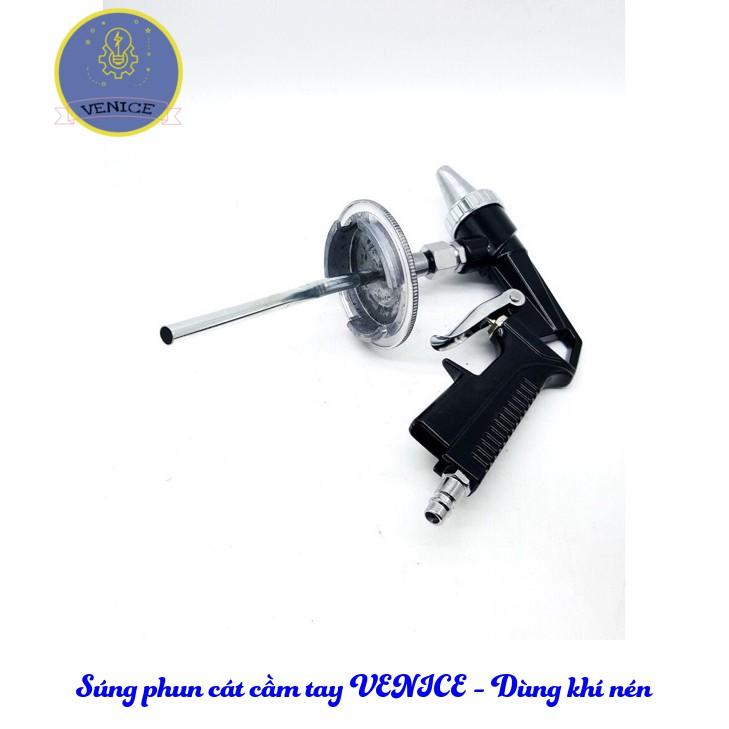 Dụng cụ phun cát cầm tay - Dùng khí nén