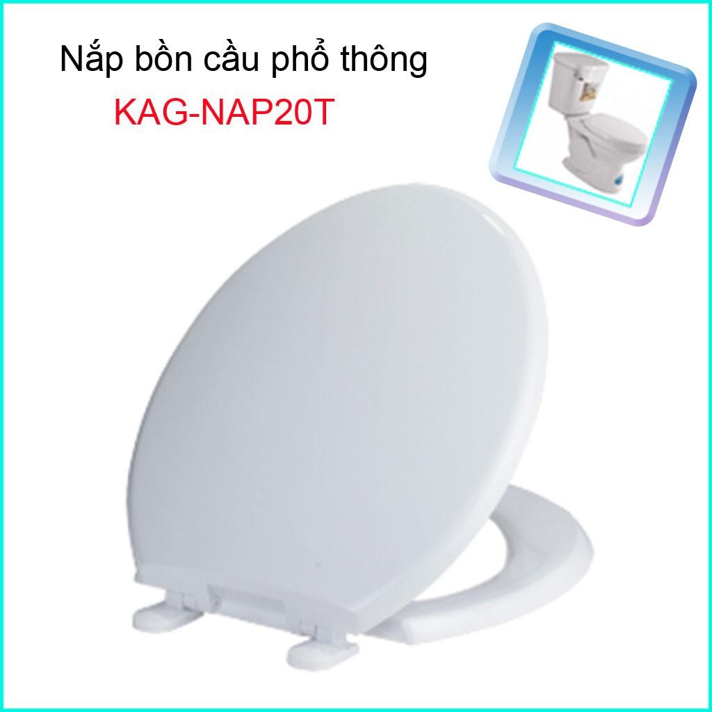 Nắp đậy bàn cầu màu trắng nắp bồn cầu KAG-NAP20