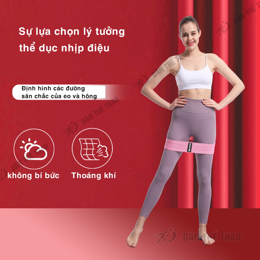 Dây kháng lực minibrand tập mông W8 GYM - Dây kháng lực tập gym đàn hồi bền bỉ kiến tạo body chuẩn