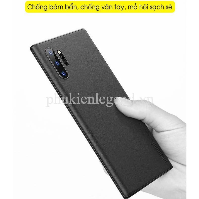 Ốp lưng dành cho Samsung Galaxy Note 10 Plus Memumi lụa nhám siêu mỏng 0.3mm