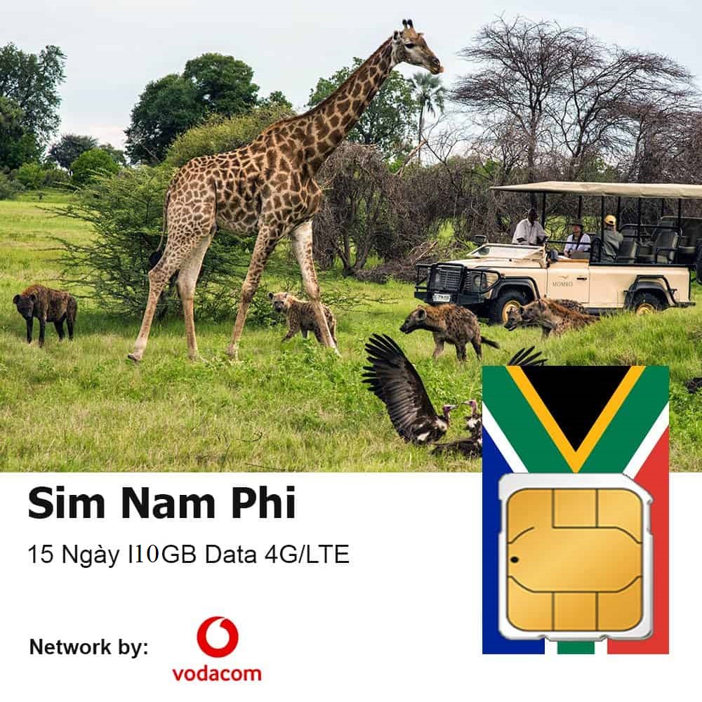 Sim Du Lịch Nam Phi Tặng 10GB Tốc Độ Cao Sử Dụng Trong 15 Ngày - Hàng Nhập Khẩu