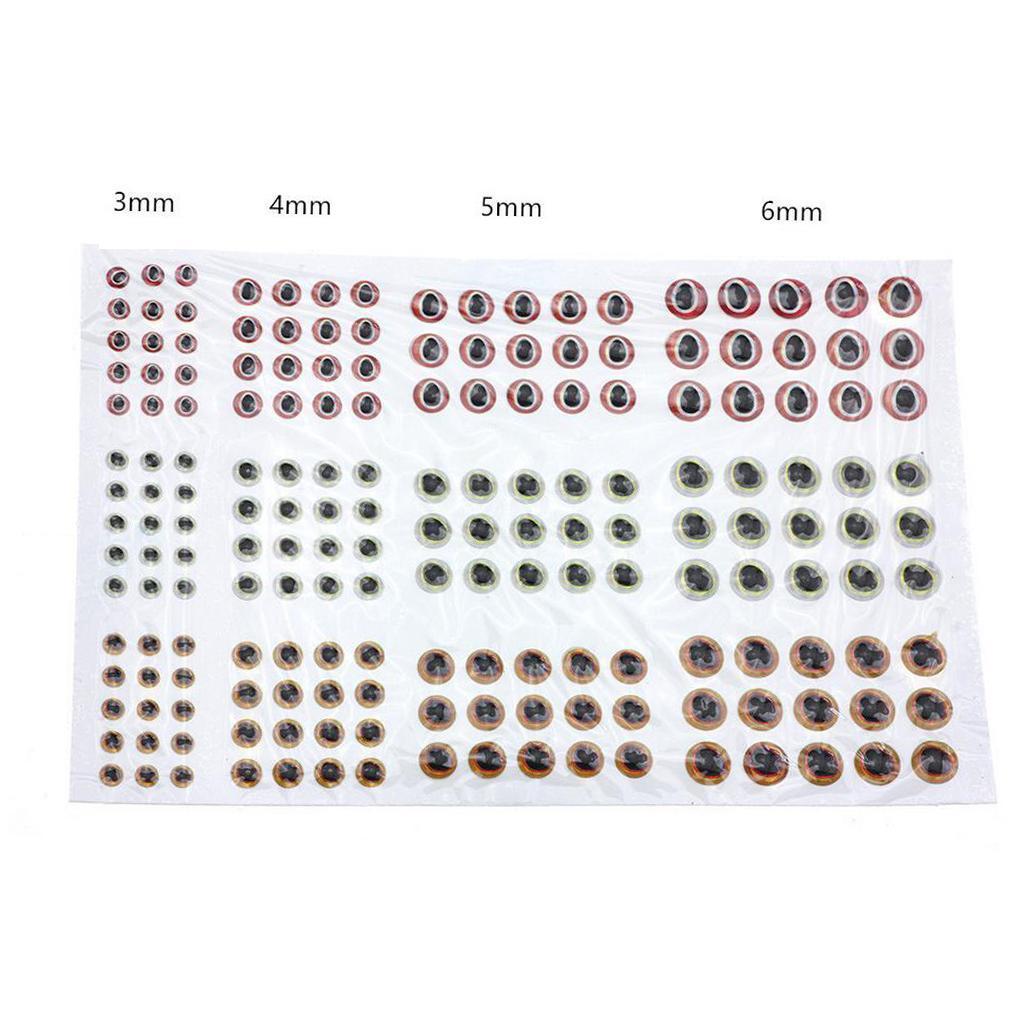 183 Pcs Eyes 3D Holographic Eyes Fly Tying Jigs