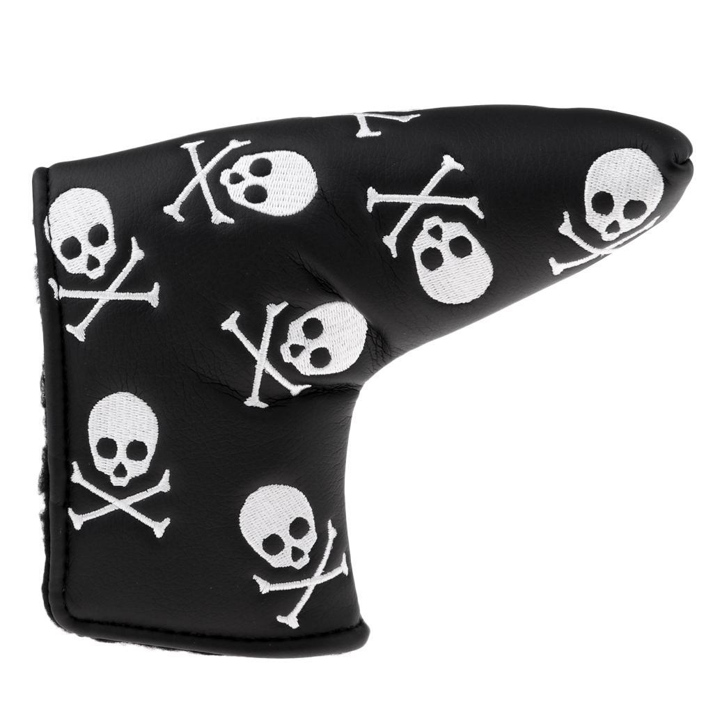 2x PU Leather Golf Putter Head Cover