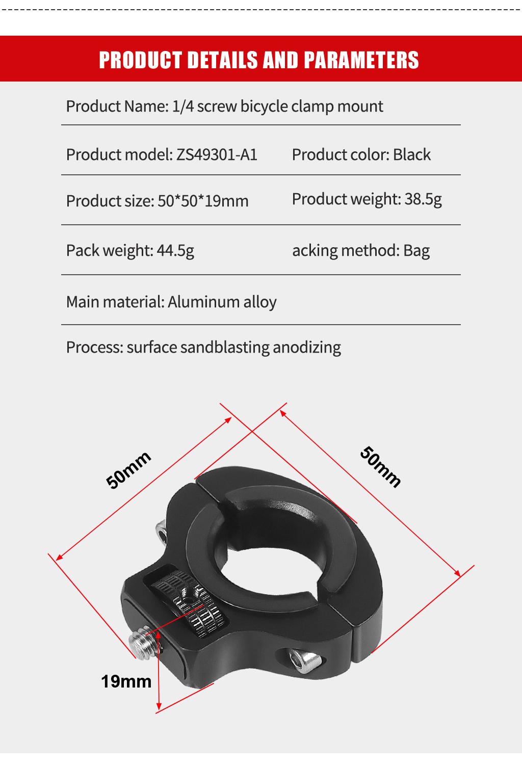Kẹp Tay Lái Xe Đạp Xe Máy Vít 1/4 Xe Đạp Seatpost Kẹp Cho GoPro 12 11 Cho Insta360 X3 Chân Đế GPS Giá Đỡ Điện Thoại