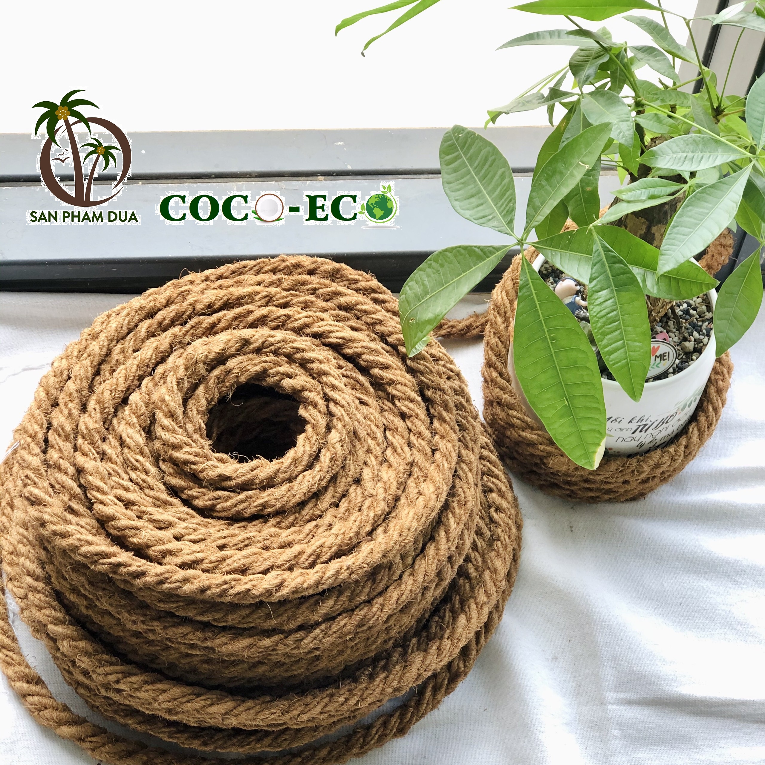 Dây thừng trang trí quán café COCO-ECO