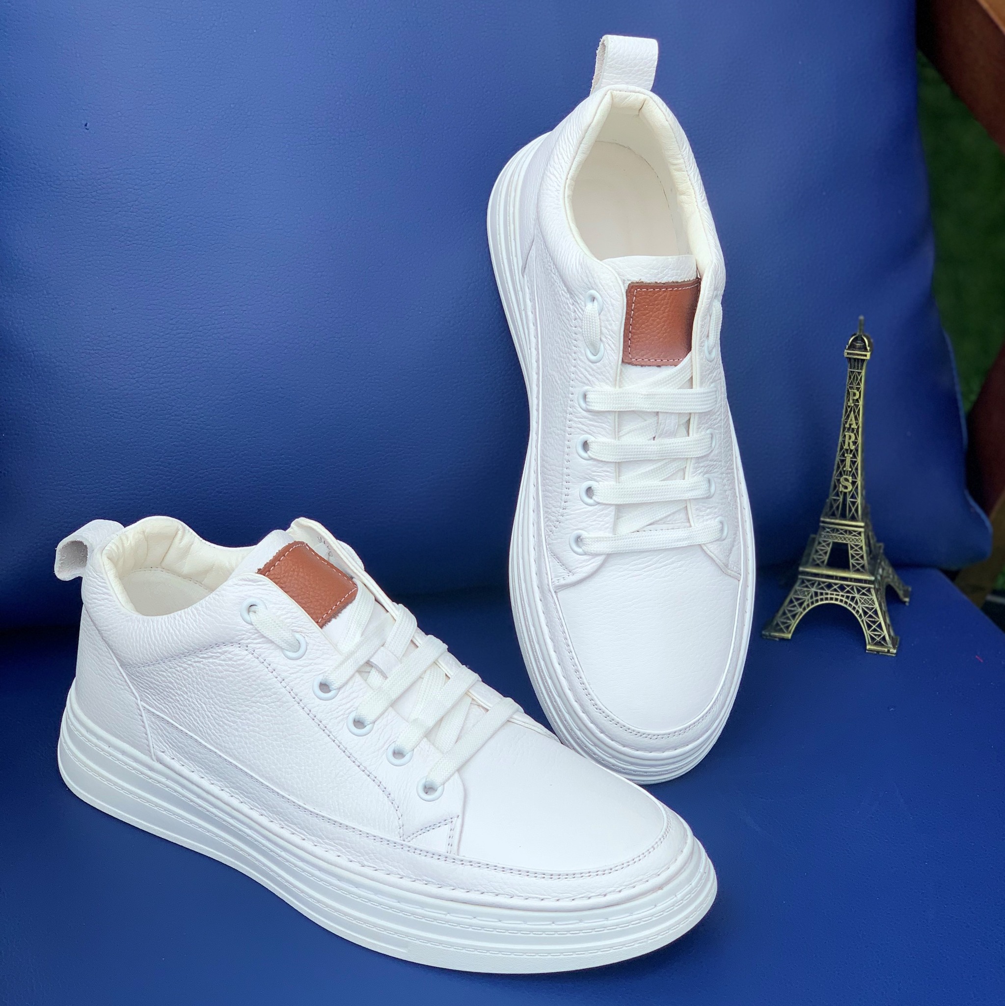 Giày Sneaker Nam Giày Thể Thao Nam Da Bò Cao Cấp