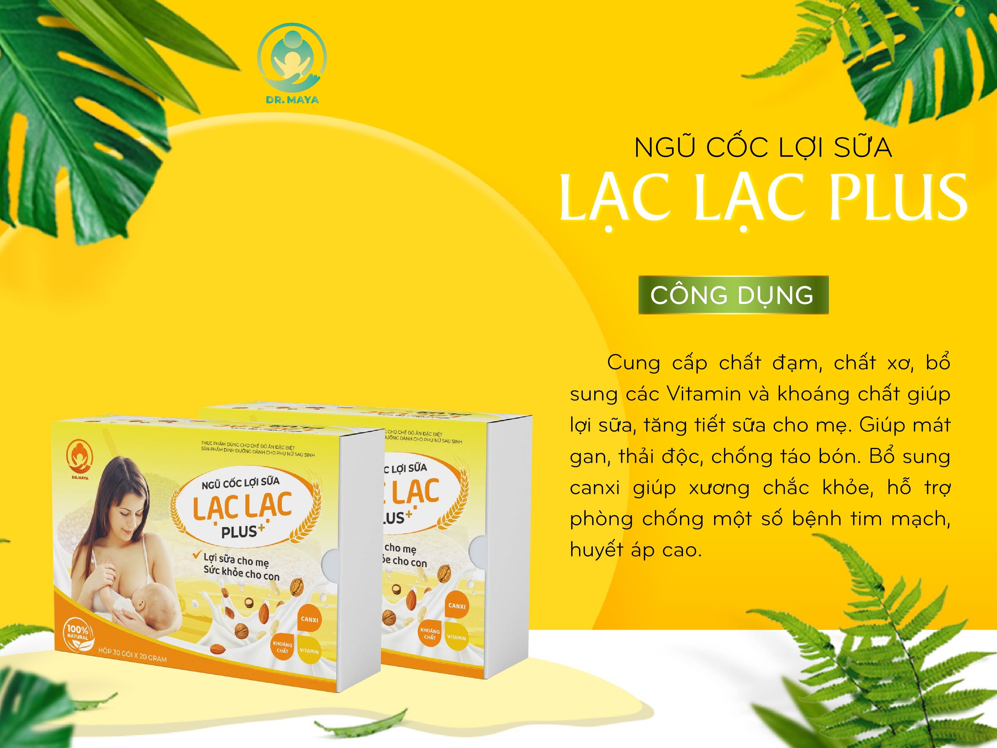 [ Combo 2 hộp ] ngũ cốc lợi sữa Lạc Lạc (39 loại hạt) 30 gói