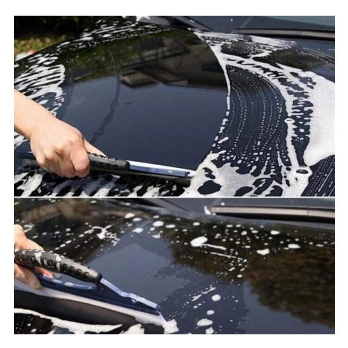 Bộ Công Cụ Gạt Nước Lưỡi Silicon Chuyên Dùng Rửa Kính Đa Năng, thanh gạt nước rửa xe hơi ô tô lưỡi silicone siêu dẻo