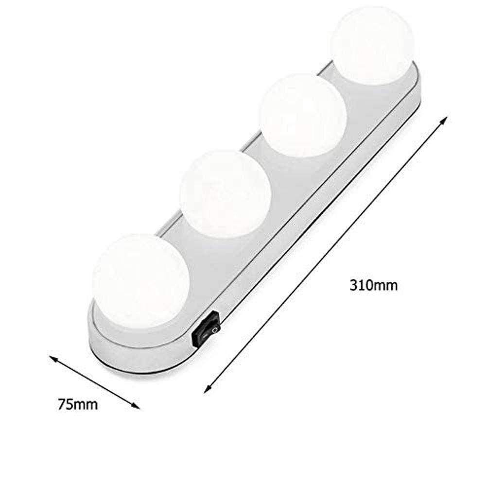Đèn 4 Led Gắn Gương Trang Điểm Có Giác Hút Tiện Dụng