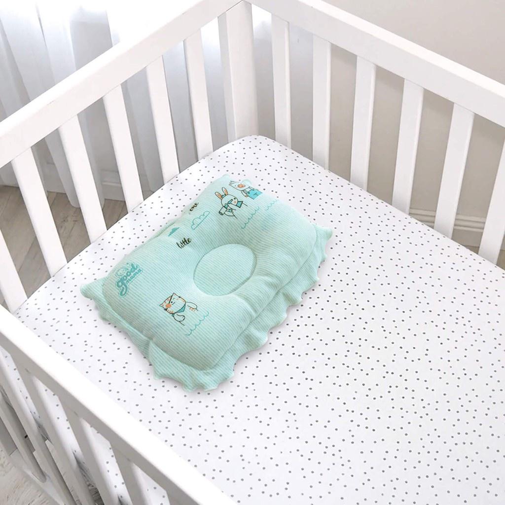 Hình ảnh Gối Lõm Cho Trẻ Sơ Sinh Good mama 100% Cotton mềm mại, thoáng mát