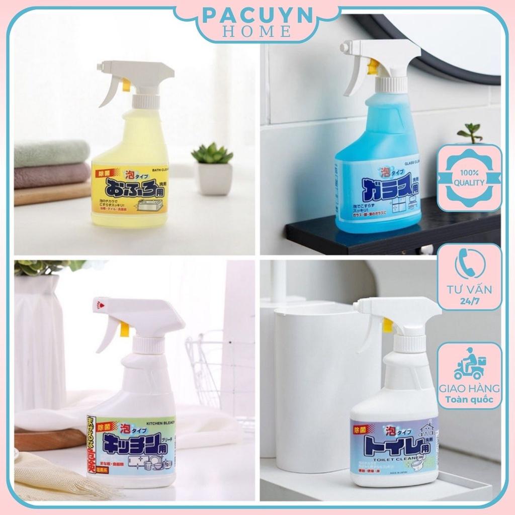 Chai xịt tẩy rửa đồ dùng nhà bếp, phòng tắm nhà wc, bồn cầu, kính... Rocket 300ml dạng bọt hàng nội địa nhật